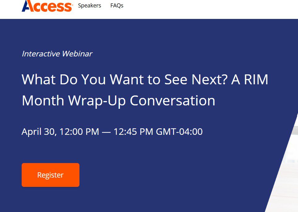 What Do You Want to See Next? A RIM Month Wrap-Up Conversation